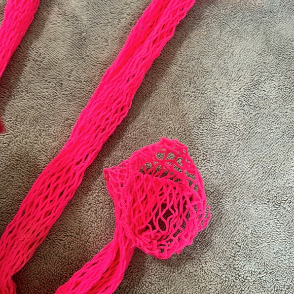 Neon, pink, fishnet,thigh high open toe - Picture 3 of 3